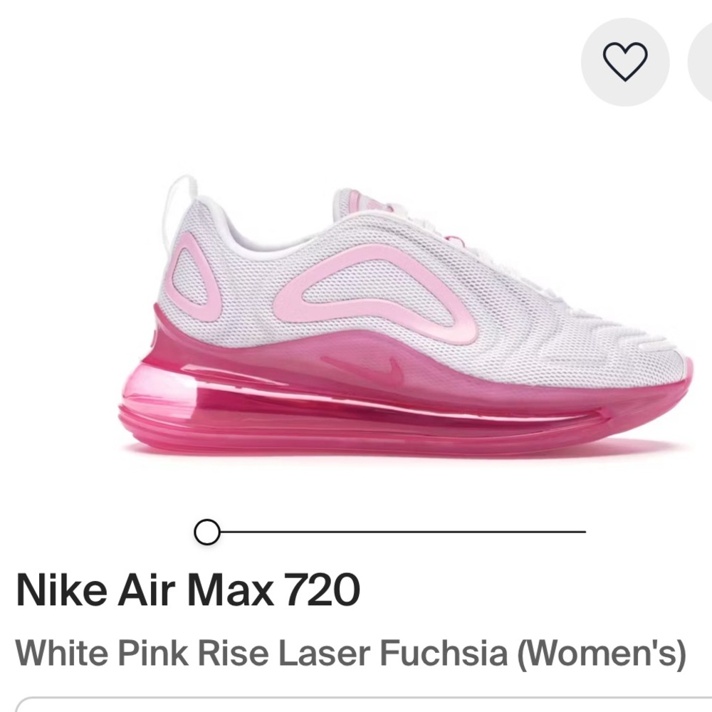 Nike Air Max 720 Women's Sneakers - White and Pink